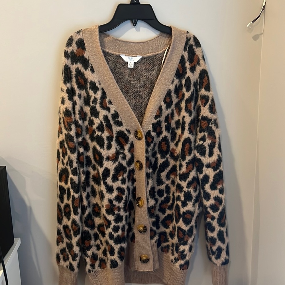 Leopard print cardigan